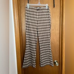 Love on a Hanger brown plaid slacks, Size 7